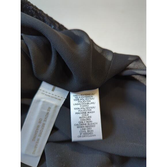 ANN TAYLOR LOFT women's size XXL Black Brocade knee length skirt fully lined - Picture 5 of 8